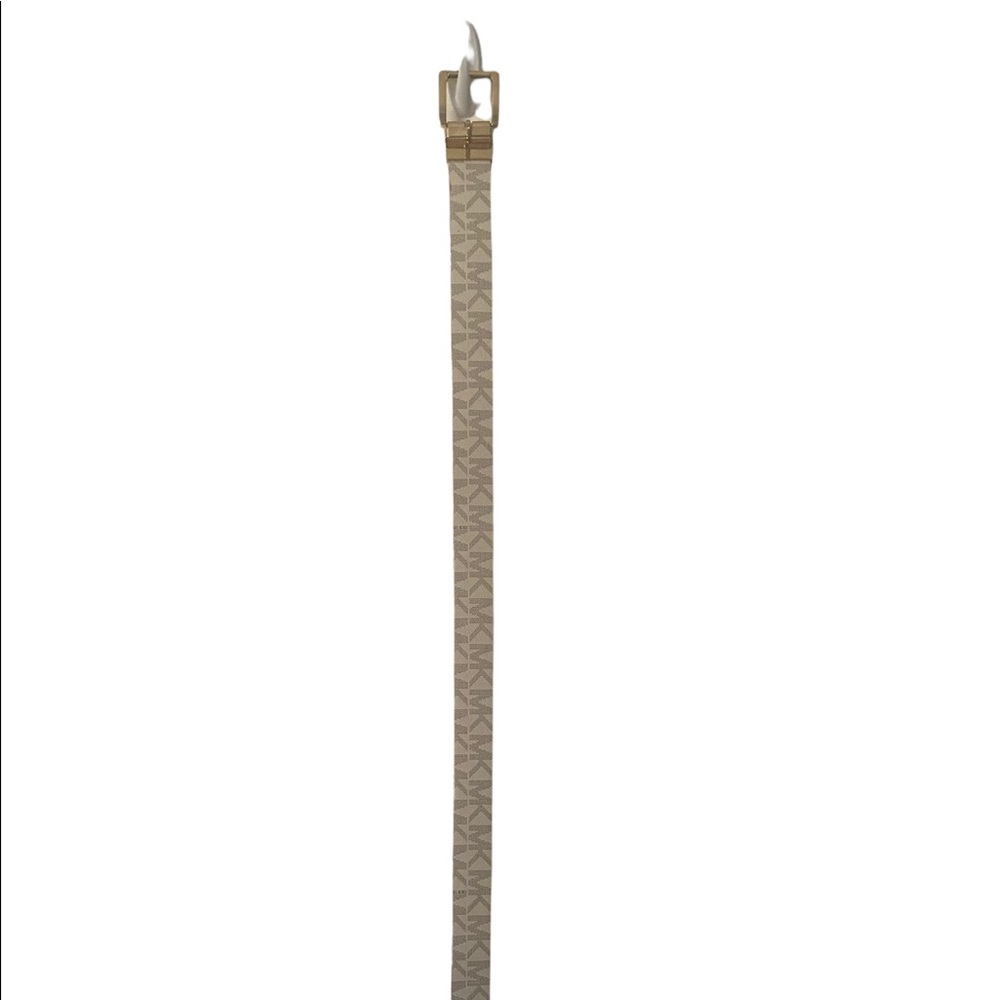 Michael Kors reversible white/brown belt 41”